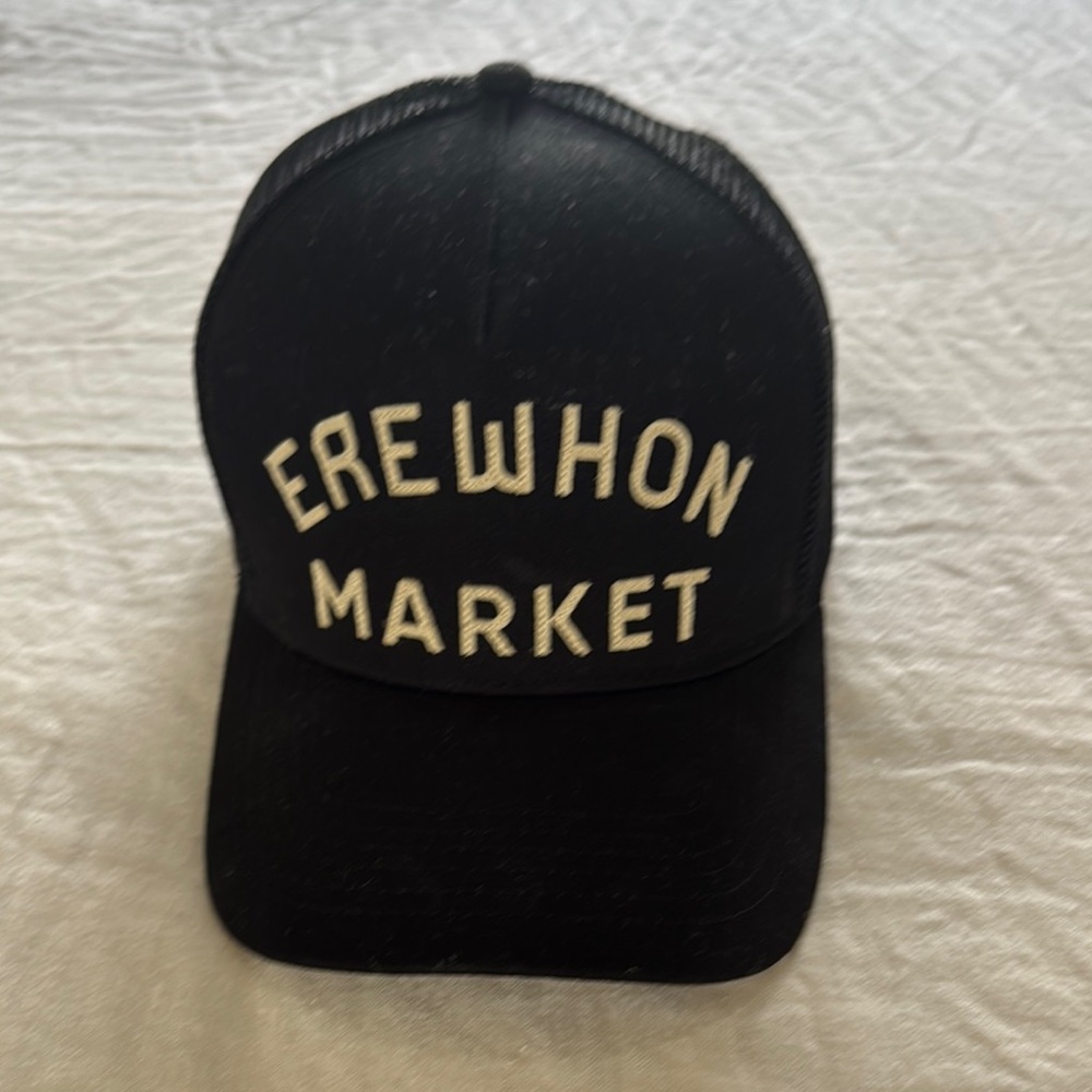 Erewhon Market Black Trucker Hat